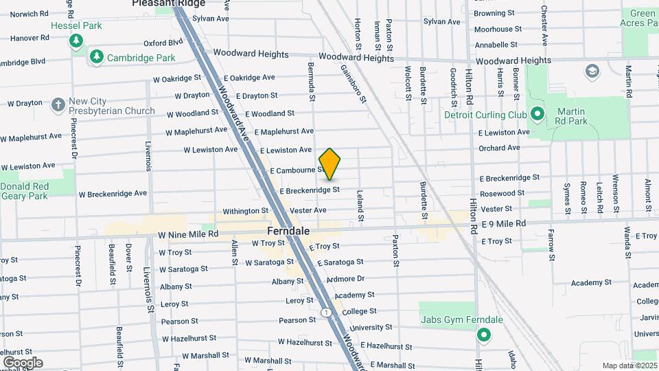 339 E Breckenridge St, Unit Lower Flat Map and Location Details