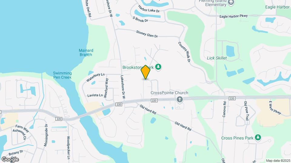 1844 Lake Forest Ln Map and Location Details