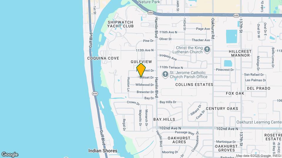 14744 Sunset Dr Map and Location Details