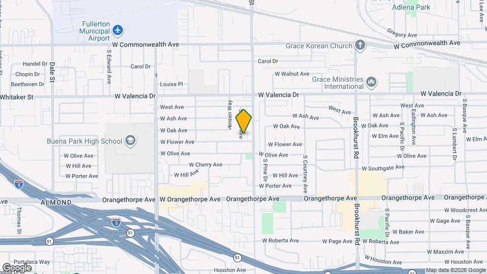 612 S Paula Ave Mapa y Detalles de la Ubicación