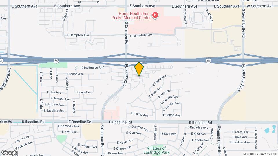 10054 E Impala Ave Mapa y Detalles de la Ubicación