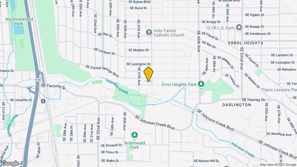 3821 SE Tenino St Map and Location Details