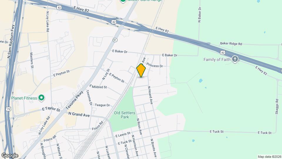 1908 Elizabeth St Map and Location Details