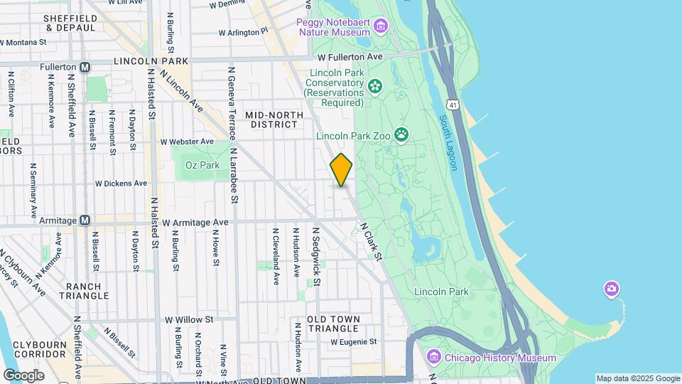 2042 N Clark St Map and Location Details