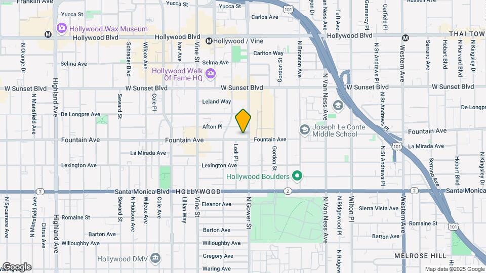 6113 Fountain Ave Mapa y Detalles de la Ubicación