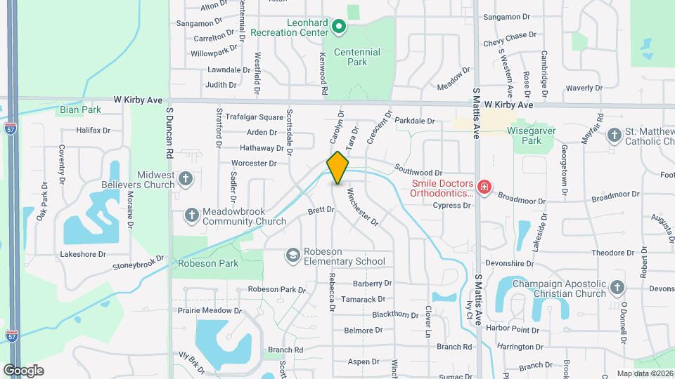 1804 Rebecca Dr Map and Location Details