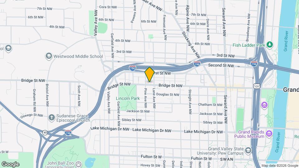 1017 Bridge St NW Map and Location Details