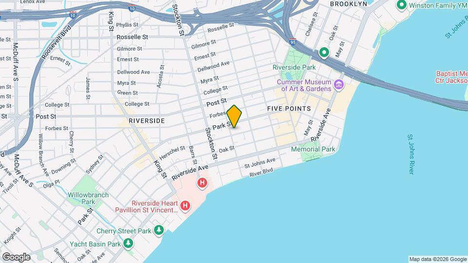 1525 Osceola St Map and Location Details