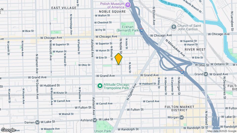 1411 W Ohio St Map and Location Details
