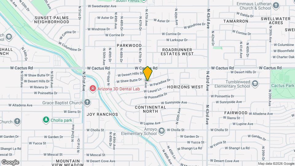 4640 W Paradise Dr Mapa y Detalles de la Ubicación