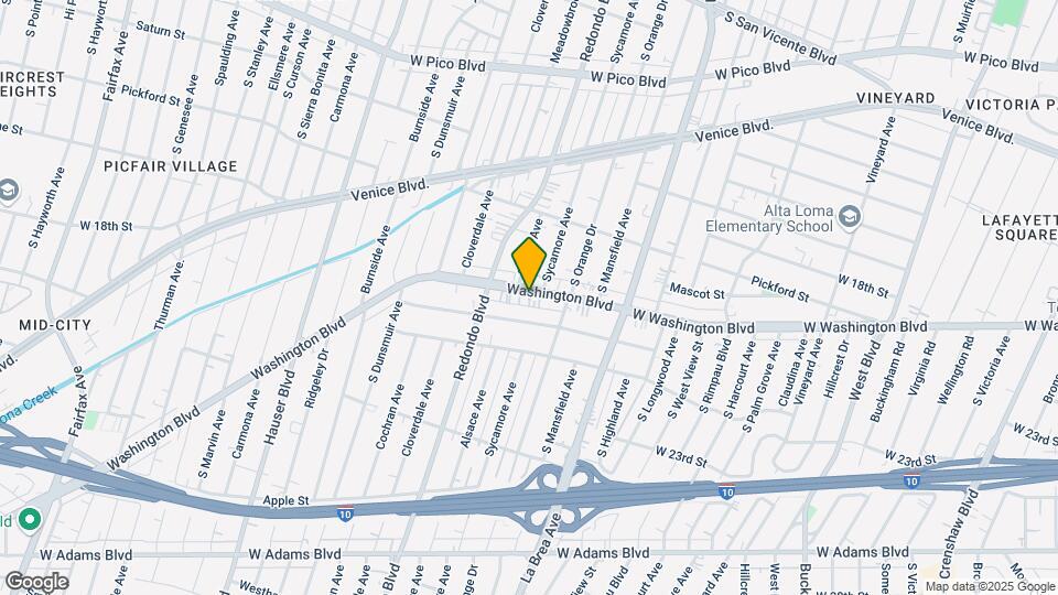 5110-5120 W Washington Blvd Mapa y Detalles de la Ubicación