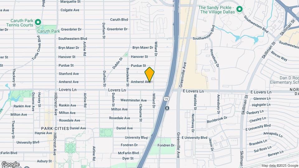2709 Amherst Ave Map and Location Details