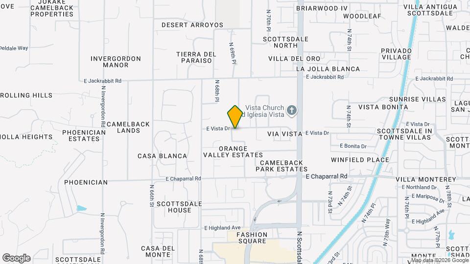 6919 E Vista Dr Map and Location Details
