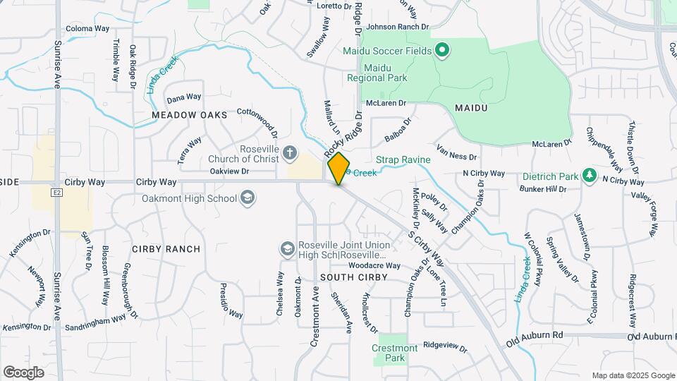 1820 Cirby Way Map and Location Details