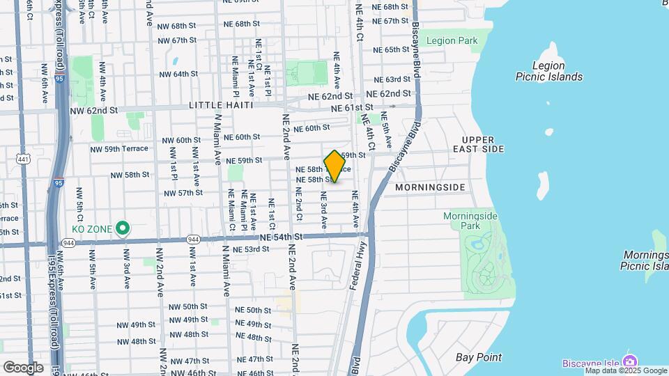 337 NE 57th St Map and Location Details