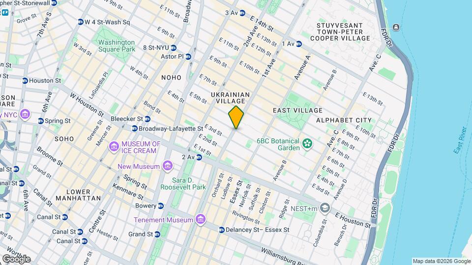 118 E 4th St, Unit 3B Mapa y Detalles de la Ubicación