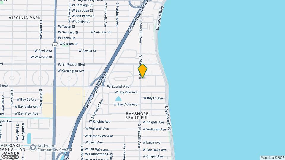 3606 S MacDill Ave Map and Location Details