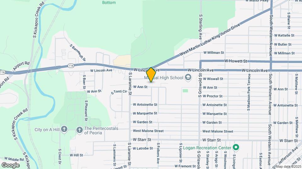 2919 W Ann St Mapa y Detalles de la Ubicación