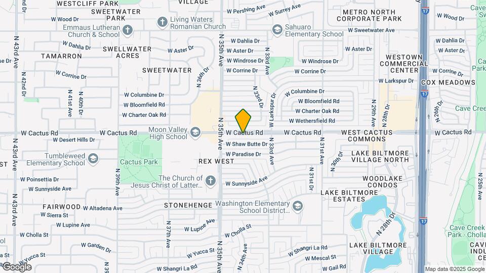 3403 W Cactus Rd Map and Location Details