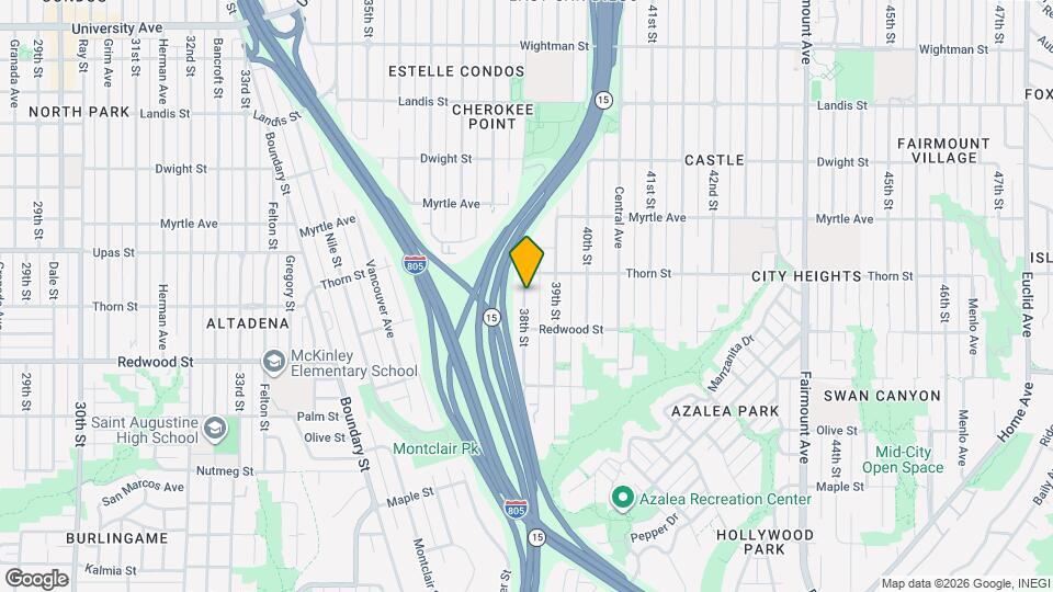 3213 38th St Map and Location Details