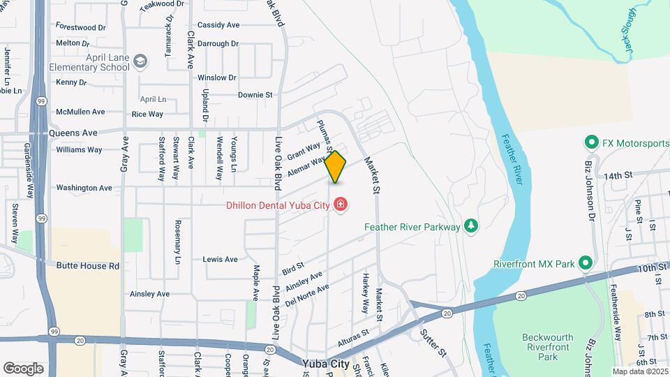 1285 Plumas St Mapa y Detalles de la Ubicación
