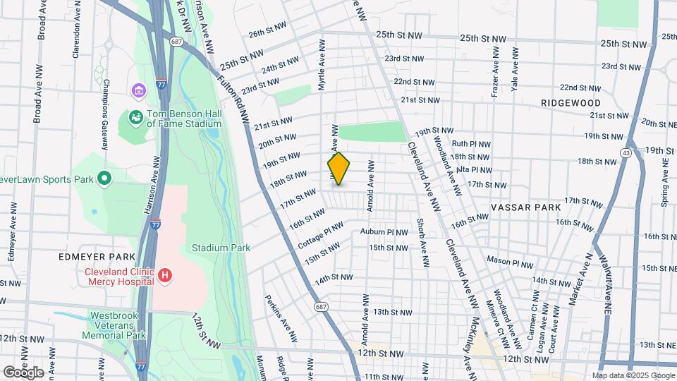 1309 17th St NW-Unit -Unit 1 Map and Location Details