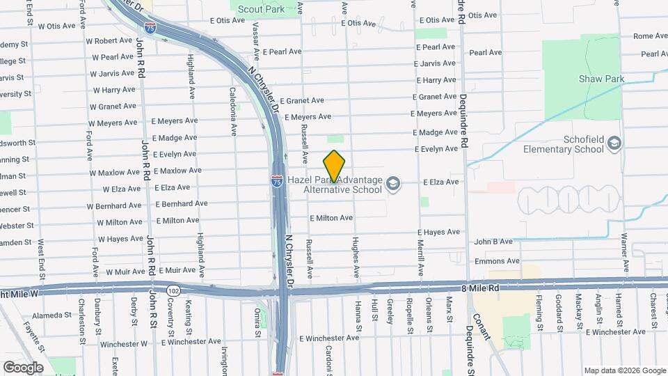 1234 E Elza Ave Map and Location Details