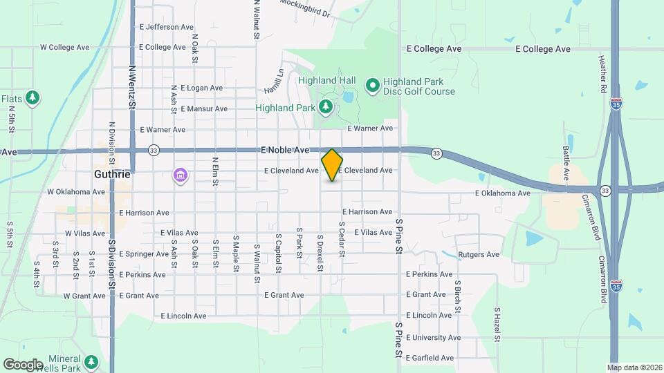 1116 1/2 E Oklahoma Ave Map and Location Details