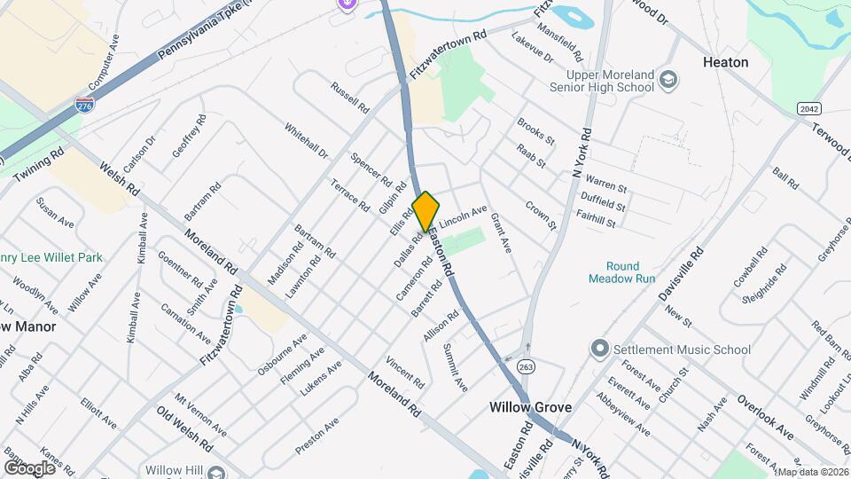 608 Easton Rd Map and Location Details