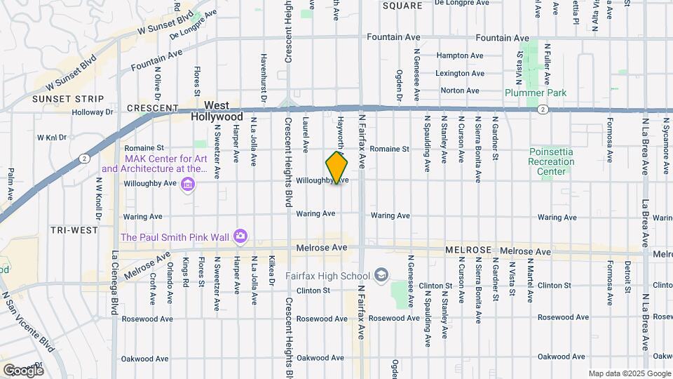843 Hayworth Ave Mapa y Detalles de la Ubicación