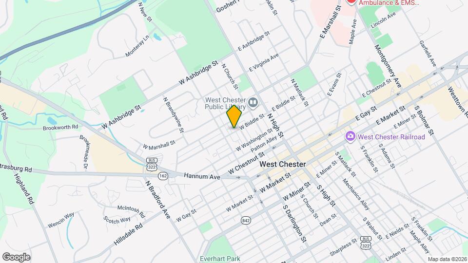 217 W Biddle St Map and Location Details