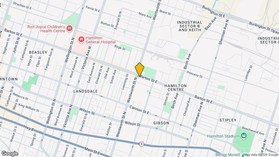 472 Barton St E Map and Location Details