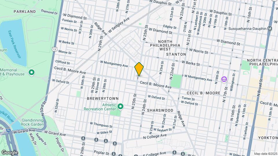 1717 N 25th St Mapa y Detalles de la Ubicación