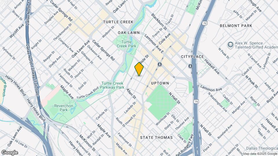 3207 Cole Ave Map and Location Details