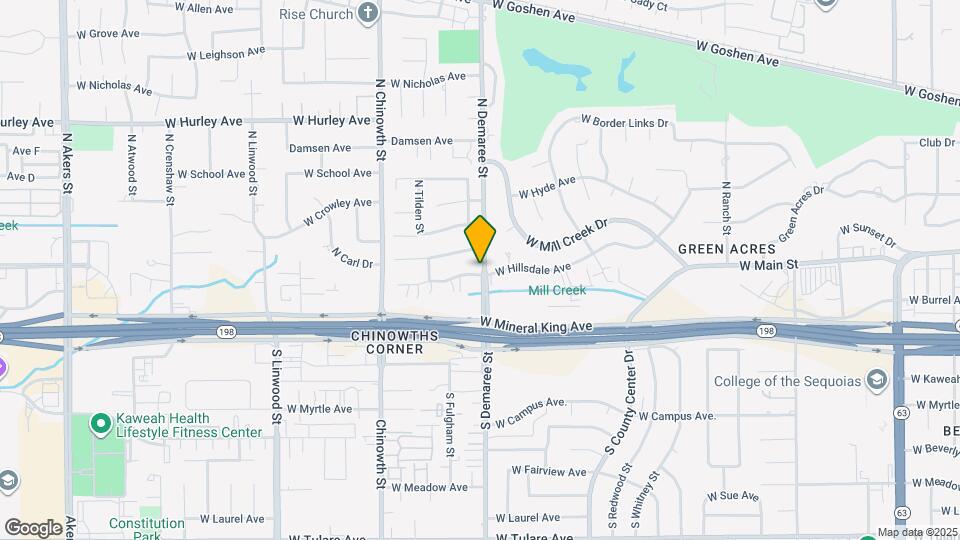 3720 W Hillsdale Ave Map and Location Details