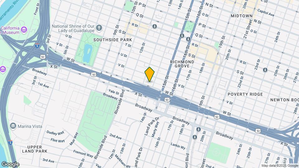 1317 W St Map and Location Details