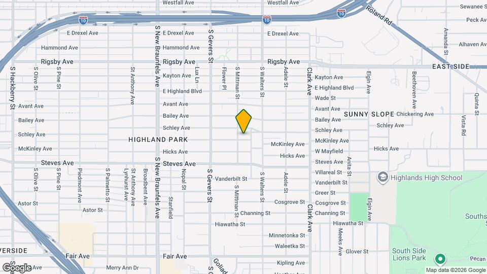 1813 McKinley Ave Map and Location Details