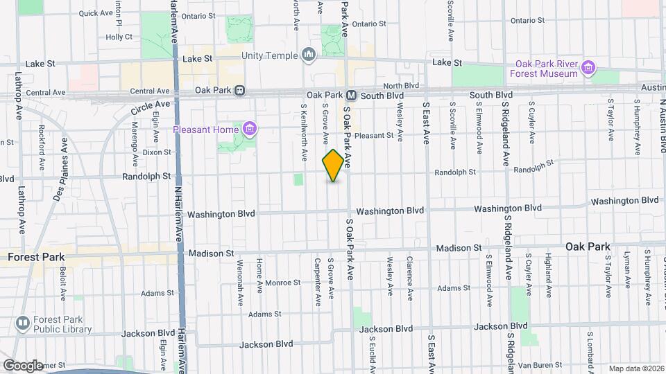 316 S Grove Ave, Unit 2 Map and Location Details