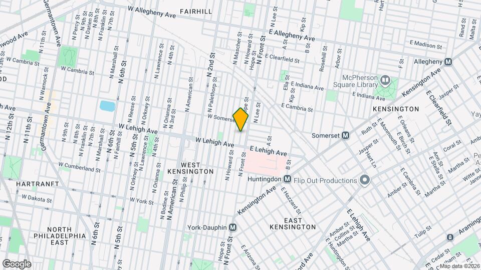 2720 Hope St Map and Location Details