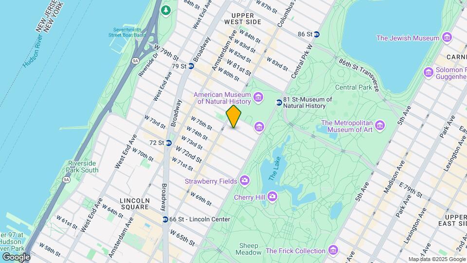 44 W 76th St Map and Location Details
