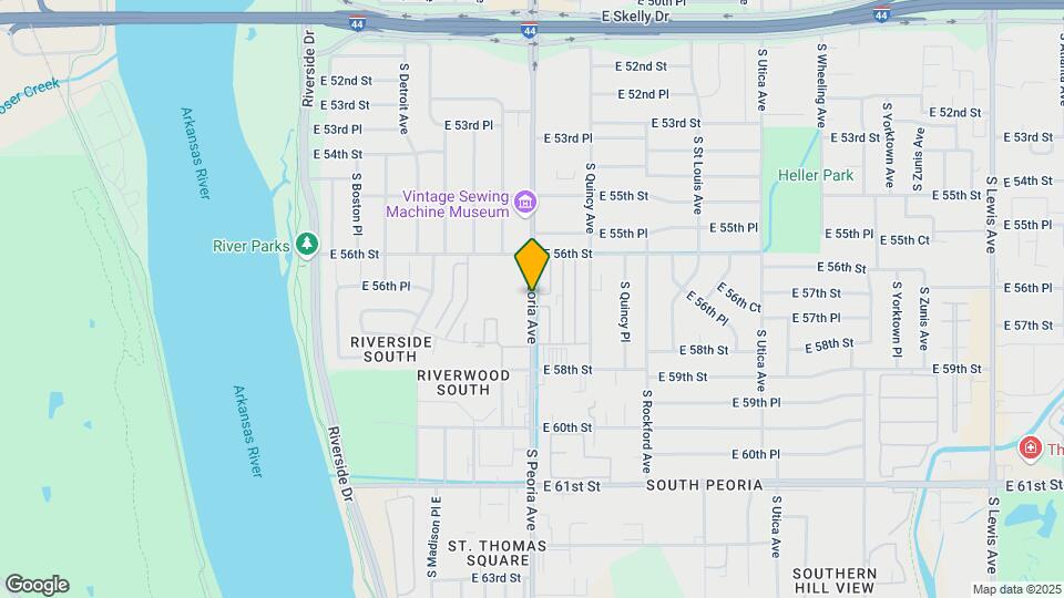 5620 S Peoria Ave Map and Location Details
