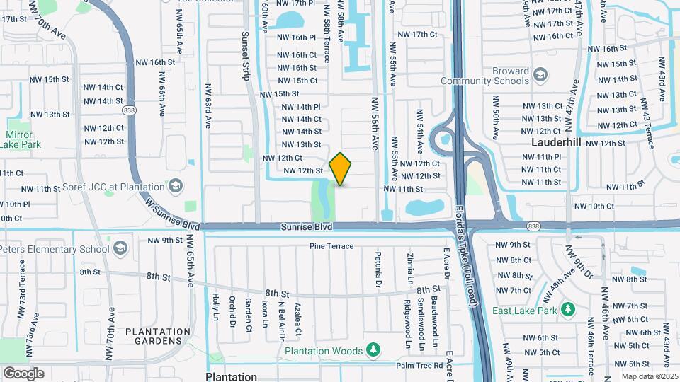 5760 NW 11th St Map and Location Details