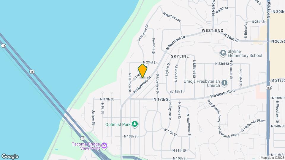 1748 N Narrows Dr Map and Location Details