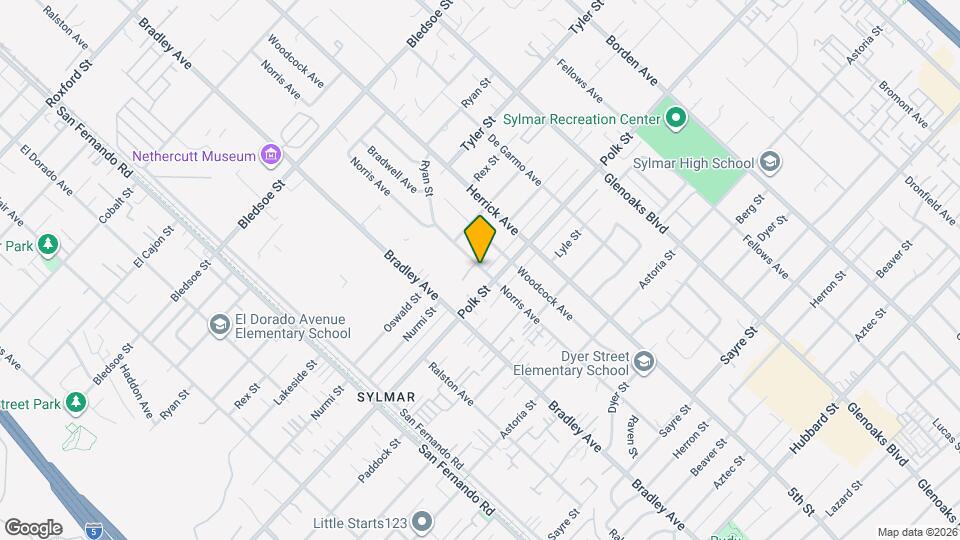 12865 Norris Ave Map and Location Details