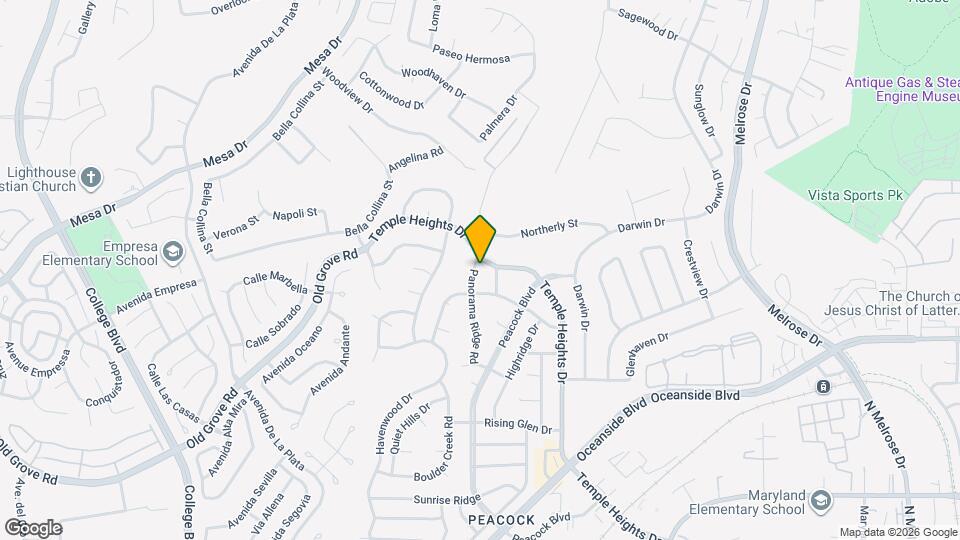 1376 Panorama Ridge Rd Map and Location Details