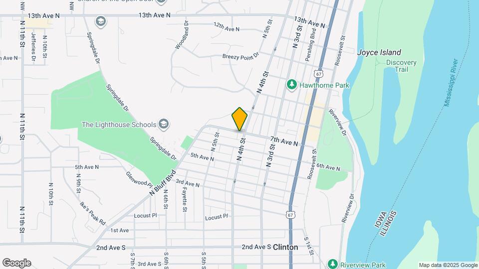 620 N 4th St Map and Location Details