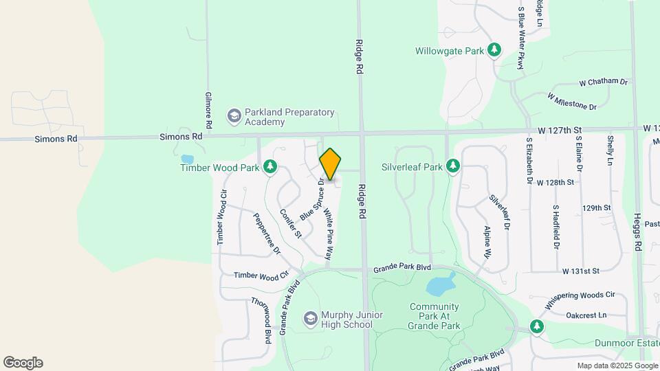 12829 Blue Spruce Dr Map and Location Details