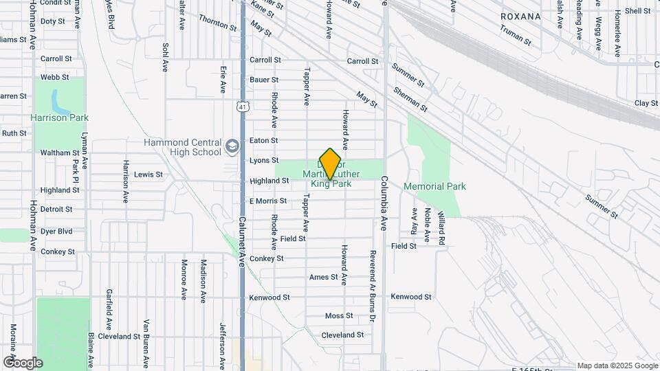 1032 Highland St Map and Location Details
