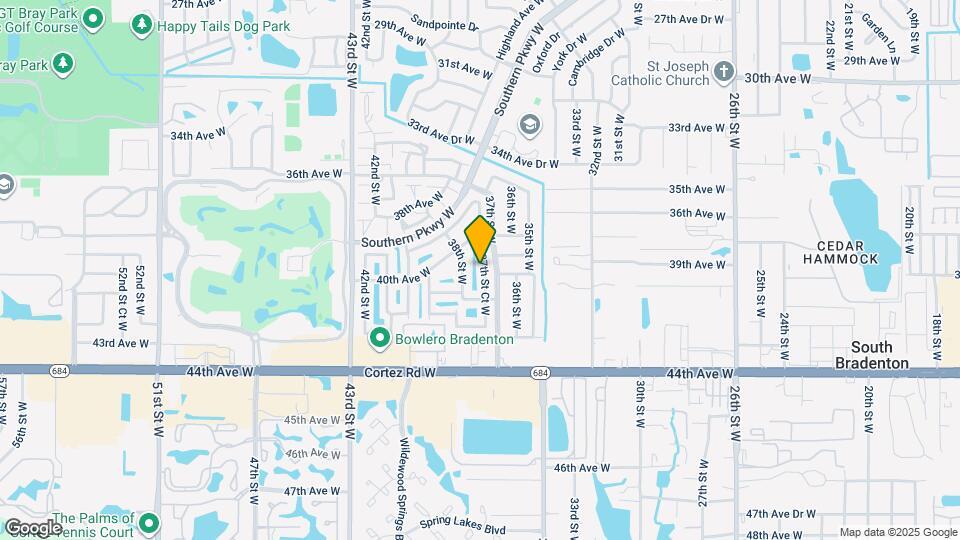 4022 37th St Ct W Map and Location Details