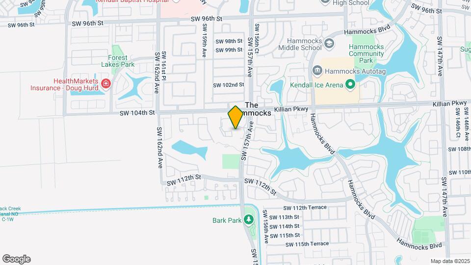15751 SW 106th Ter, Unit 208 Mapa y Detalles de la Ubicación